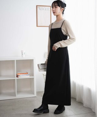 WEGO ラメリブニット ベージュ