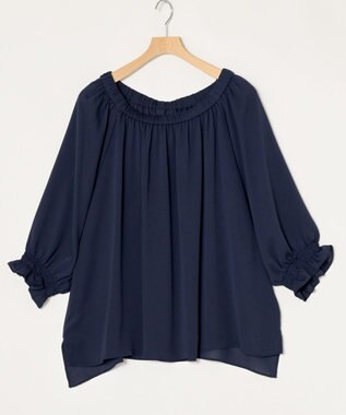 ONWARD Reuse Park 【組曲】ブラウス春夏 ネイビー