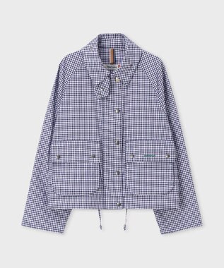 Paul Smith Paul Smith Loves Barbour Gingham Spey コットンジャケット ネイビー