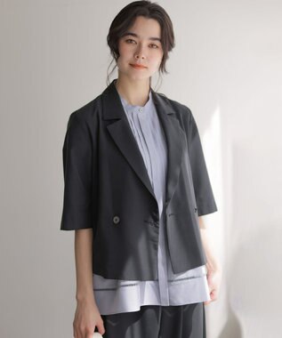 組曲 S スムースクロス 6分袖ジャケット