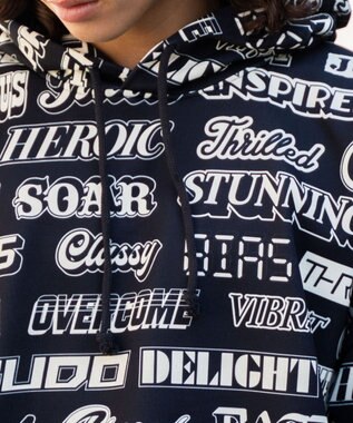 WEGO 総柄BIGプルパーカー 柄1