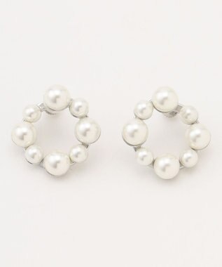 TOCCA FRILL PEARL EARRINGS イヤリング シルバー系