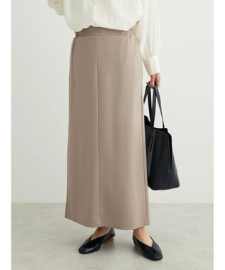 Green Parks らくスレＩラインスカート Gray Beige