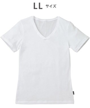 WACOAL MEN 綿混インナー Vネック ３分袖 しっかりあたたかい 保温性 肌側起毛 ストレッチ素材 逆三シルエット設計 メンズ GL5020 /ブロス ホワイト