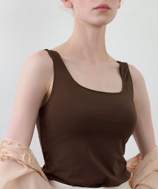 WACOAL カップ付きインナー 【ハグするブラトップ】 肌にとけこむフィット感 バストの立体感をキープ 洗濯機洗い(ネット使用)可能 レディース CLB759 /ワコール シナモンブラウン