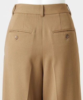 23区 S 【エステータ】ウールギャバジン ワイド ラップパンツ ベージュ系