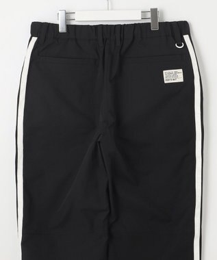 PW CIRCULUS 【撥水加工/ストレッチ】サイドストライプ ワイドパンツ ゴルフ ブラック系