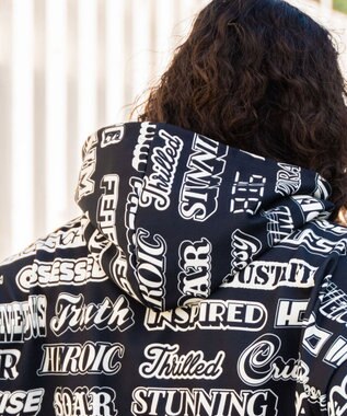 WEGO 総柄BIGプルパーカー 柄1