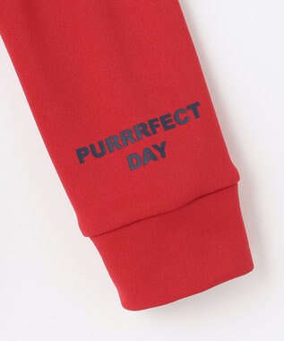 PW CIRCULUS 【WOMEN】【ストレッチ/軽量】バックロゴ 長袖 モックネック シャツ レッド系