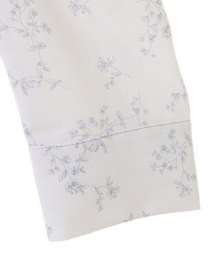 earth music&ecology ラッフルショルダーフラワーワンピース Sax