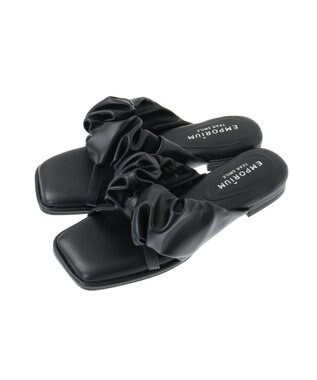 Green Parks ＥＴＳ．合皮パフサンダル Black