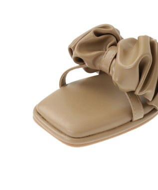 Green Parks ＥＴＳ．合皮パフサンダル Beige