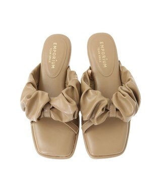 Green Parks ＥＴＳ．合皮パフサンダル Beige