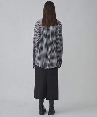WEGO 【ユニセックス着用ITEM】ストライプメッシュBIGシャツ 柄1