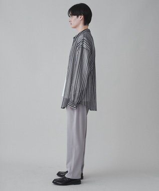 WEGO 【ユニセックス着用ITEM】ストライプメッシュBIGシャツ 柄1