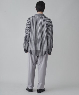 WEGO 【ユニセックス着用ITEM】ストライプメッシュBIGシャツ 柄1