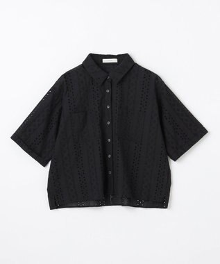 ANY エンブロイダリーシャツ ブラック