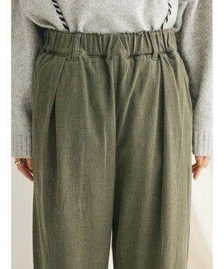 CRAFT STANDARD BOUTIQUE ピグメントツイル　Ｗタックリラックスパンツ Khaki