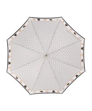 MOONBAT FURLA 長傘 チャーム＆ロゴプリント UV 耐風 日本製 グレー