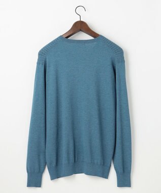 JOSEPH ABBOUD 【チクチクしない/ 3シーズン対応/サスティナブル】SNOWY Vネックセーター ターコイズブルー系