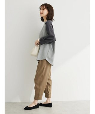 Green Parks ・ｆｕｒｒｙ　ｒａｔｅ　タックジョガーパンツ Gray Beige