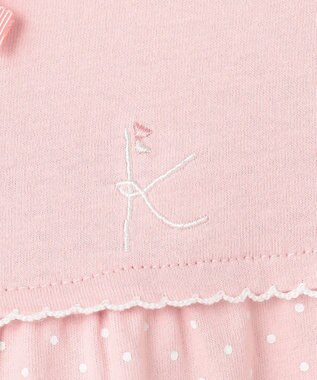 組曲 KIDS 【110-140㎝】 ドットティアードチュニック ピンク