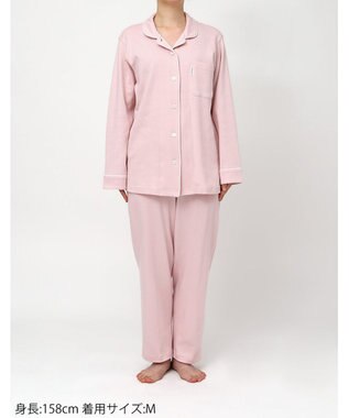ワコール／睡眠科学 パジャマ 綿100%(本体) あったか 長袖 長ズボン レディース YDW450 睡眠科学／ワコール ピンク