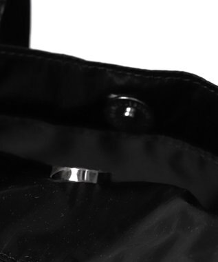 WEGO サテンリボンチャーム付きボストンバッグ ブラック