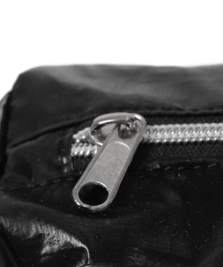 WEGO サテンリボンチャーム付きボストンバッグ ブラック