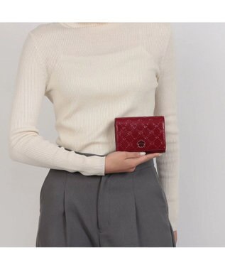 CLATHAS アクシオン 二つ折り財布 ダークレッド