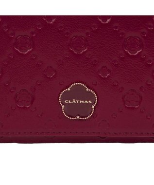CLATHAS アクシオン 二つ折り財布 ダークレッド