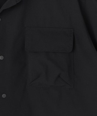 PW CIRCULUS 【高通気 / 軽撥水 / 軽量のDotAir 使用】【MEN】開襟シャツ ブラック系