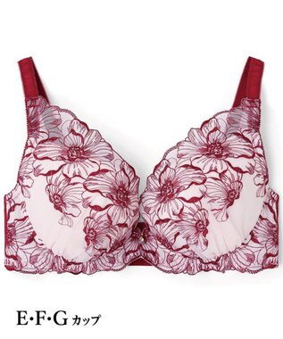 San-ai Resort（三愛水着楽園） エレガントコレクション【2409】単品ブラEFGカップ 【northerly】 ボルドー