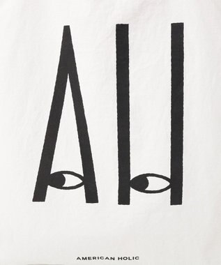 AMERICAN HOLIC カラーハンドルホリホリトートバッグ Pink