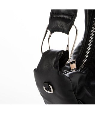 UNBILLION 【テレビ ドラマ着用アイテム】カシュカシュ cachecache / メタルアクセントパフィミニショルダー ブラック