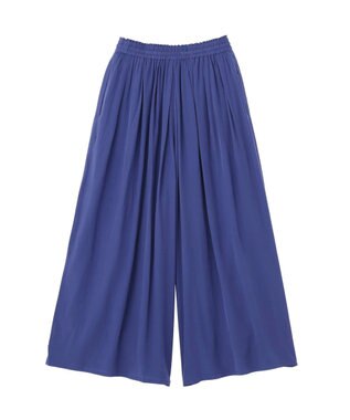 YECCA VECCA 【セットアップ可能】シルキータックワイドパンツ Blue