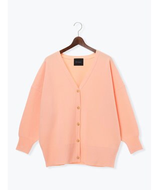 Te chichi コクーンVネックカーディガン ピンク