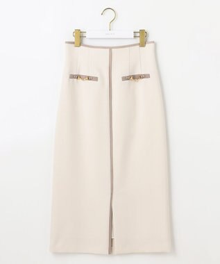 ANY SIS S 【全方位 好印象】フェミニンブラウス×ビットタイトスカート セット アイボリー