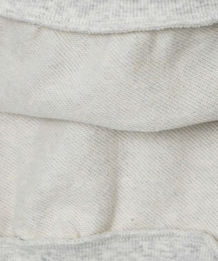 WEGO パイピング切替ショートハーフZIPスウェット 杢グレー