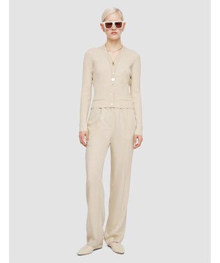 JOSEPH 【洗える】ファインリブメリノ　カーディガン Quail