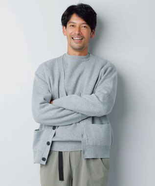 UNFILO MENS MOVE TEX クルーネック ニット グレー系