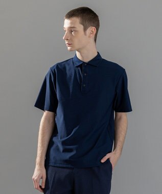 JOSEPH HOMME <新色追加>新素材【抜群の通気性/360度ストレッチ】エアトールストレッチ ポロシャツ ネイビー系