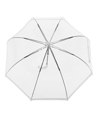 MOONBAT 【雑誌掲載／non・no】フルトン (FULTON) Birdcage ワンポイントロゴ 長傘 透明傘 ホワイト