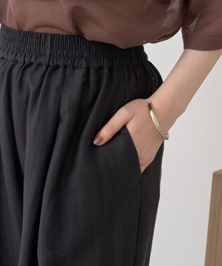 earth music&ecology リラックスタックパンツ Black