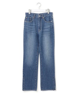 23区 S 【SLOW/一部店舗限定】スリット ストレート デニム ブルー系