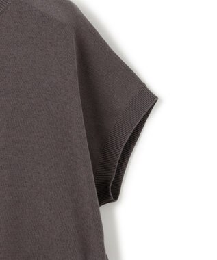 23区 S 【洗える】レイヤードデザイン ニット ブラウン×サックスストライプ