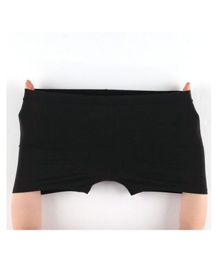 Wing ジュニア オーバーショーツ ワンサイズ(2S～L) 綿混(身生地) やさしい肌あたり 【Teen Fit！オーバーパンツ】 はきこみ丈ふかめ RJ4505 ウイング／ワコール ブラック