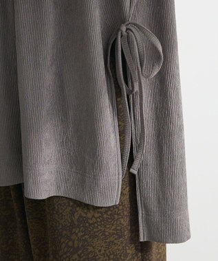 Green Parks サイドリボンノースリーブチュニック Gray