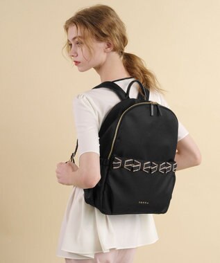 TOCCA 【A4サイズ対応・撥水】OCTUPLE BACKPACK バックパック ブラック×ベージュ系5