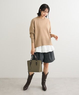 Green Parks ふわもっちニットプルオーバー Mocha